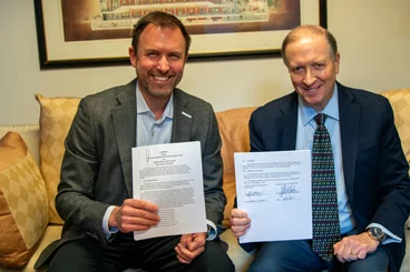 Ravinia President Jeffrey P. Haydon and CSOA President Jeff Alexander