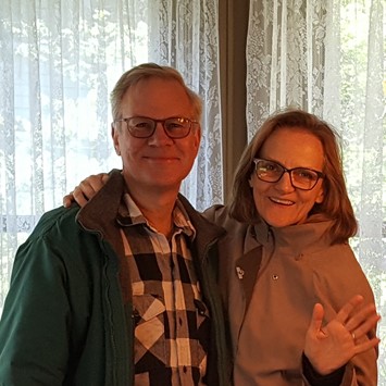 Theodore Thomas Society members Glen Madeja and Janet Steidl 